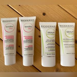 BIODERMA Sensibio DS+, Sébium Pore Refiner and Sébium Global Face Cream Set